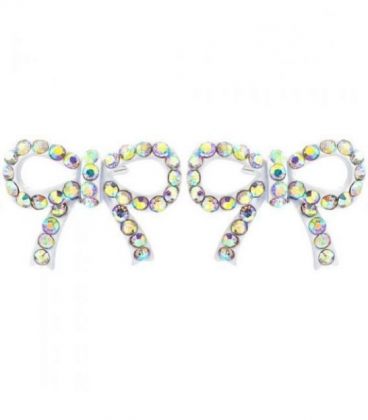 Серьги-гвоздики “Бантик”