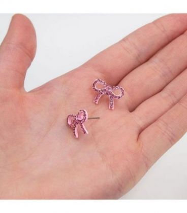 Серьги-гвоздики “Бантик”