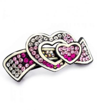 Заколка для волос со стразами 9 см