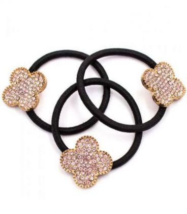 Резинка для волос с брошкой "Цветочек"