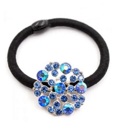 Гумка для волосся з брошкою "Квіточка"