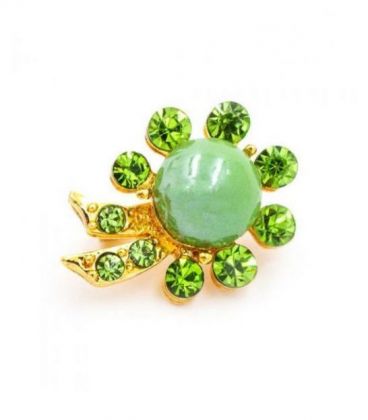 Мініатюрна брошка зі стразами
