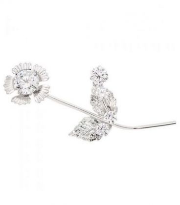 Брошка родію "Квітка" в камінні