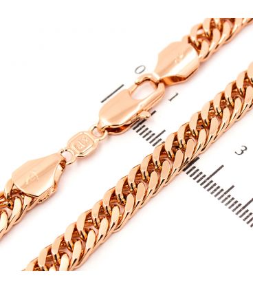 Цепочка позолота "Панцирное плоское" 0,7 / 52 см