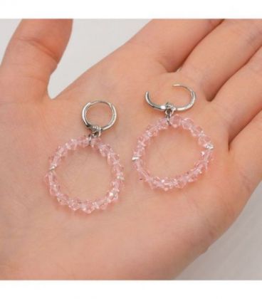 Сережки "Бутон" родій