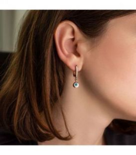 Сережки позолота, підвіски "Lucky eye"