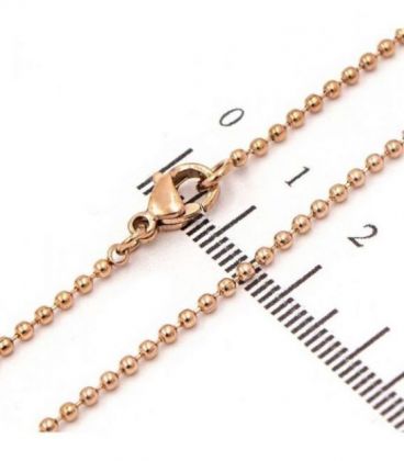 Ланцюжок позолота, плетіння «Перлина» 0,1/45 см