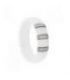 Кольцо "Полосочки" белая керамика