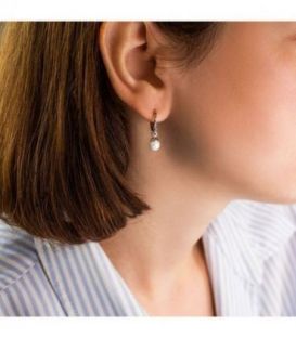 Серьги родий «Жемчуг»