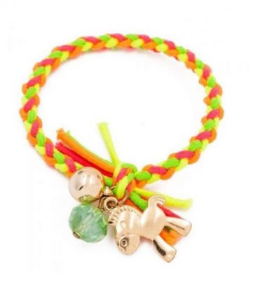 Гумка "Косичка" з перлами та чеським кришталем