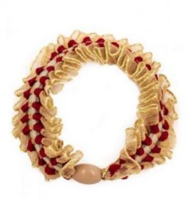 Гумка для волосся з шифоновою оборкою