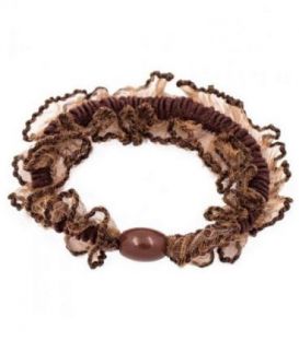 Гумка для волосся з шифоновою оборкою