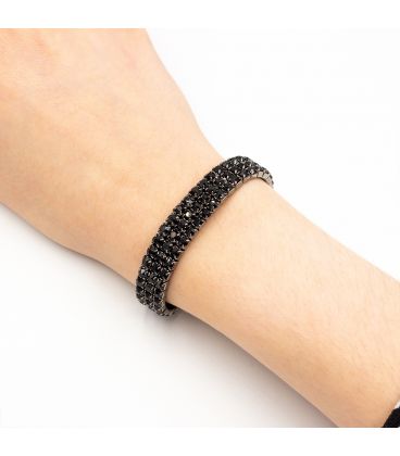 Браслет 3 ряди, черн.