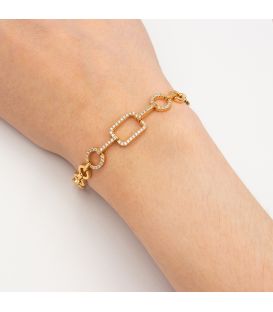 Браслет лимонна позолота (Медичне золото)