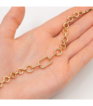 Браслет лимонная позолота (Медицинское золото)