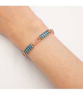 Браслет позолота "Полосочки из камней"