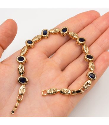 Браслет лимонна позолота 20 см (Медичне золото)