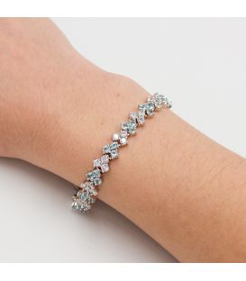 Браслет жіночий родіум "Куточки"