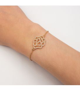 Браслет лимонне золото (Роза)