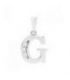 Подвеска "Буква G" родиум