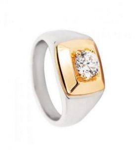 Кільце родій та лимонна позолота