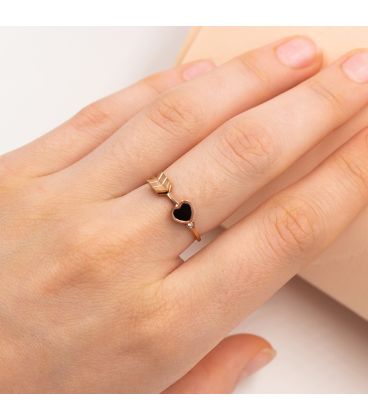 Кільце Xuping (позолота) «Стріла» (сталь)