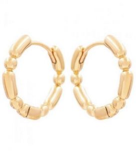 Сережки лимонна позолота «Кільця»