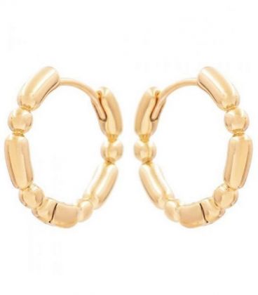 Серёжки лимонная позолота «Кольца»