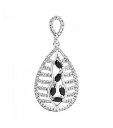 Кулон «Капля» родий