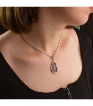 Кулон «Капля» родий