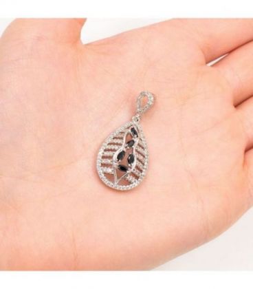 Кулон «Капля» родий