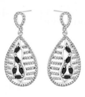 Сережки-гвоздики «Краплі» родій