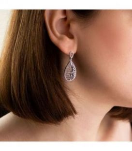 Сережки-гвоздики «Краплі» родій