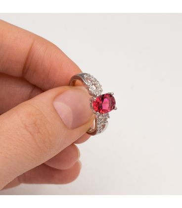 Кільце родій "Овальний камінь"