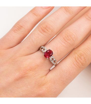 Кільце родій "Овальний камінь"