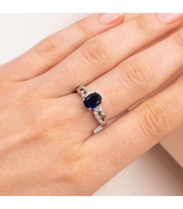 Кільце родій "Овальний камінь"