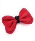 Шпилька в'язаний бант червона