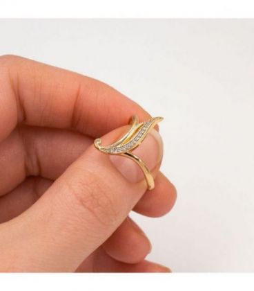 Кільце Xuping лимонна позолота "Вишук" медичне золото