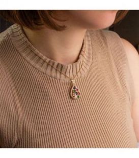 Кулон лимонная позолота «Капля»