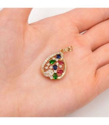 Кулон лимонная позолота «Капля»