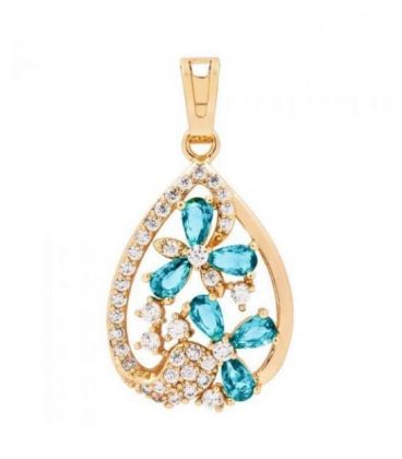 Кулон лимонна позолота «Крапля»