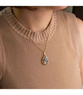 Кулон лимонная позолота «Капля»