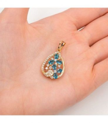 Кулон лимонна позолота «Крапля»