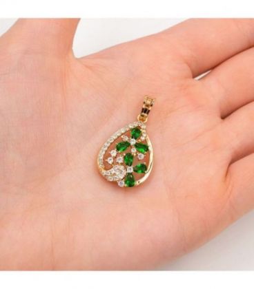 Кулон лимонна позолота «Крапля»