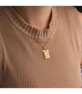 Кулон-ладанка лимонная позолота «Мать и Дитя»