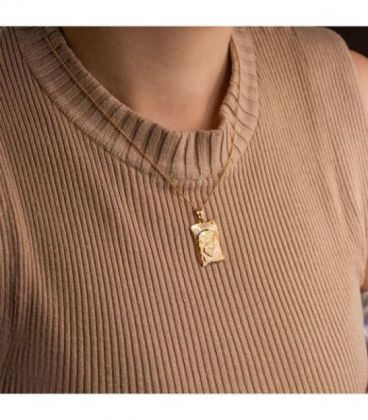 Кулон-ладанка лимонна позолота «Мати та Дитя»