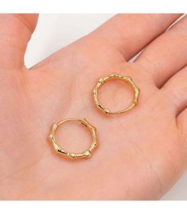 Сережки лимонна позолота, англійська застібка