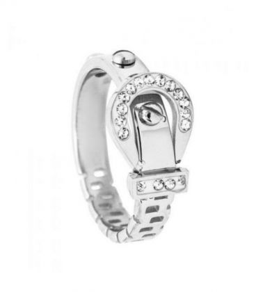 Кільце родій, сталь «Ремінь»