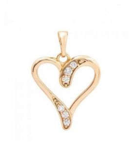 Кулон лимонна позолота «Сердечко»