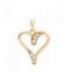 Кулон лимонна позолота «Сердечко»